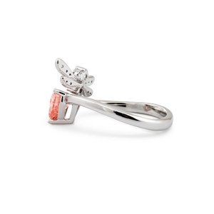 Gold 925 Sterling Silver <b>Adjustable</b> Lab Grown Diamond <b>Ring</b> Classic Statement Fine Jewelry Elegant Gift for Women - Product Image 4