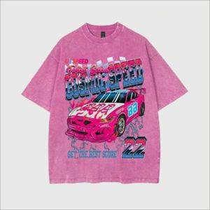 Premium Terry 100% Cotton <b>Acid</b> Washed Oversized <b>Drop</b> Shoulder Eco-Friendly Breathable Street Fashion Casual Mens Tee - Product Image 1