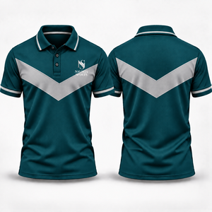 Men's Golf Clothing Print Breathable Lightweight Seamless Spandex/Polyester <b>Half</b> Sleeve Polo <b>Shirt</b> with Quick Dry Feature - Product Image 6