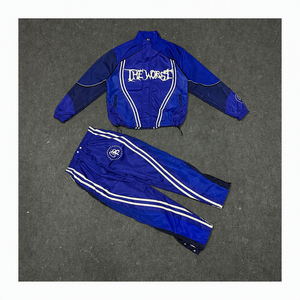 <b>Men</b> Lightweight Windbreaker Tracksuit Set Full Zip Sports <b>Jacket</b> Matching <b>Track</b> Pants Outdoor Running Training Casual Activewear - Product Image 2
