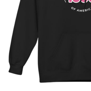 Sudadera con Capucha Negra con Gráfico Rosa, Sudadera de Forro Polar con Círculo Bordado, Sudadera de Manga Larga Unisex, Ropa Casual de Moda para Invierno - Product Image 6