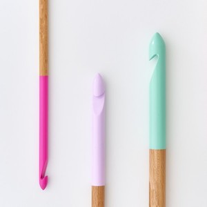 Premium Handcrafted Multi Colored Wooden Crochet <b>Hooks</b> Ergonomic Birchwood Knitting Needles for Professional Yarn Crafting - Product Image 2