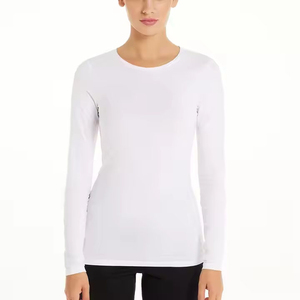 Camiseta Casual de Moda para Mujer, Corte Regular, Estilo Urbano, Venta al Por Mayor OEM, Alta Calidad, Lisa, Verano, Antiarrugas, Secado Rápido - Product Image 4