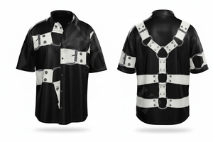 Chemises de plage élégantes et tendance à manches courtes, imprimées sur mesure, confortables et légères, OEM - Product Image 6