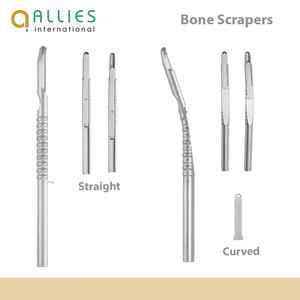 Raspador de Implantes Dentales de Acero Inoxidable de Doble Extremo de Calidad Premium, Raspador Manual de Hueso - Product Image 1