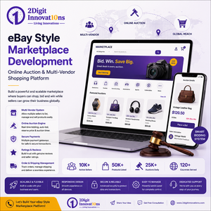 Services de développement de sites e-commerce de style eBay |   Plateforme d'enchères en ligne et de shopping multi-vendeurs - Product Image 3