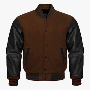 Men Orange Wool And <b>White</b> leather sleeves Stylish Varsity Letterman <b>Jackets</b> - Product Image 3