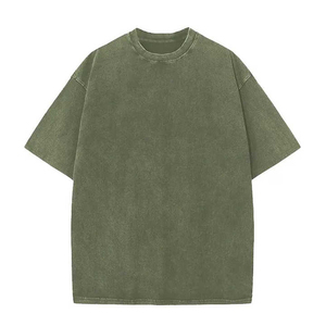Envío Gratis Camisetas Oversize de Algodón 100% Personalizadas para Hombre, Estampado en Blanco con Lavado Ácido, Cómodas para Hombre - Product Image 4