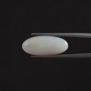 White Opal Loose Gemstone 4.70 Carat Natural IGI Certified Oval Cut High Quality Hand <b>Polished</b> Light <b>Wax</b>/Oil Treated 20x9mm for - Product Image 1