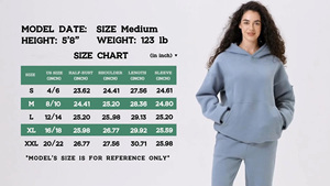 Oversized Heavyweight Fleece Hoodie Sweatshirts for Women Couples Pullover Hooded Sweater Casual Streetwear Winter Hoodie - Product Image 6