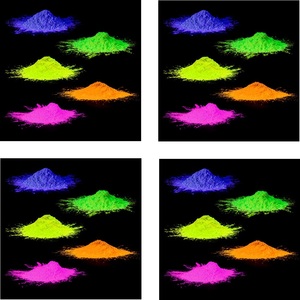 ผงนีออนขายส่ง ผงเรืองแสง ผงสีนีออน ผงสีเรืองแสง UV จำหน่ายจำนวนมาก สีเขียว สีส้ม สีชมพู สีฟ้า สีม่วง - Product Image 1
