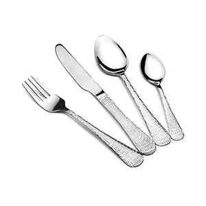 Stainless Steel Metal <b>Flatware</b> Set Modern Design Stainless Steel <b>Flatware</b> Set Hand Polished Creative Design High Quality Cutlery - Product Image 1