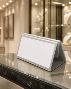 Transparent <b>Acrylic</b> Sign Holder | Desktop <b>Display</b> <b>Stand</b> for Menus, Signs & Promotions - Product Image 5