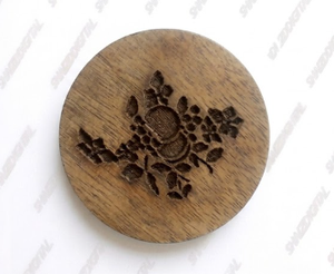 Custom Sublimation Blanks <b>Wood</b> Round Eco-Friendly Modern Design Drink Coaster <b>Table</b> <b>Mat</b> - Product Image 1