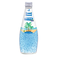 OEM 290ml fles puree basilicumzaad drank kokoswater drakenvrucht smaak NFC Halal gecertificeerd
