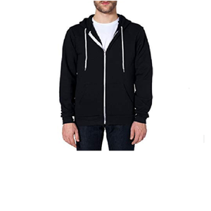 Sudadera con capucha de diseño nuevo, personalizada, estilo vintage, corte regular, tejido grueso, con cremallera completa, colores combinados, personalizable, con cremallera completa en toda la cara, para hombre - Product Image 3