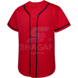 Camiseta de Béisbol Sublimada con Botones, Uniformes Deportivos para Hombre y Mujer, Jersey con Logotipo Personalizado - Product Image 3