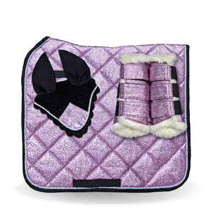 Ensemble de tapis de selle matelassé vert pour dressage et saut d'obstacles, protège-étriers, protection pour chevaux, équipement équestre personnalisé pour l'entraînement - Product Image 5
