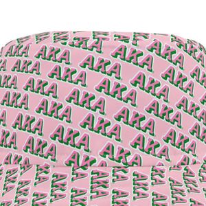 AKA All Over Print <b>Bucket</b> <b>Hat</b> AKA Greek <b>Reversible</b> Fisherman Cap Pink Cotton Summer Sun <b>Hat</b> Outdoor Fashion Accessory - Product Image 3