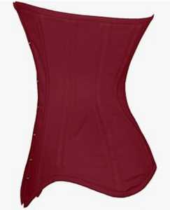 Corsé Overbust de Algodón Marrón con Doble Varillaje de Acero, Personalizable OEM al por Mayor, Forro de Algodón Negro, Cincher de Cintura para Uso Diario - Product Image 2
