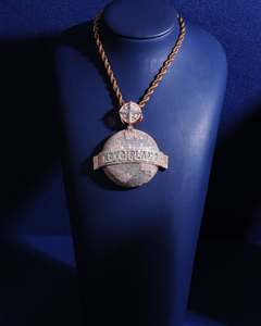 Custom 14K Gold Plated Iced Out Moissanite <b>Charm</b> Pendant 925 Sterling <b>Silver</b> Hip Hop Jewelry for Unisex - Product Image 2