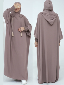 <b>Eid</b> Muslim <b>Dress</b> <b>for</b> Women <b>Eid</b> Abaya Morocco Ramadan Jilbab Hooded Prayer <b>Dresses</b> Vestido Kaftan Islam Dubai Arab <b>Long</b> Robe 2026 - Product Image 3