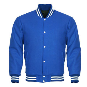 New Arrival <b>Men's</b> Varsity <b>Jacket</b> High Quality <b>Long</b> Sleeves with Ribbed Cuff Stand Collar Plain Dyed <b>Men</b> Varsity <b>Jackets</b> - Product Image 2