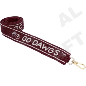 Go dawgs กระเป๋าลูกปัดสีขาวทองสายกระเป๋าลูกปัดสีขาวสีทองอุปกรณ์เสริมกระเป๋าพิเศษอุปกรณ์เสริมชิ้นส่วนกระเป๋า - Product Image 1