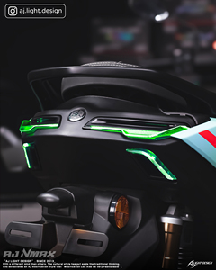 ชุดไฟท้าย LED RGB พร้อมไฟเลี้ยว AJLIGHT DESIGN ดีไซน์ออปติคอล ผลิตในไต้หวัน สำหรับ NMAX 300 (รุ่น AJNMAX-BTL) รับประกัน 12 เดือน 4 เลนส์ - Product Image 6