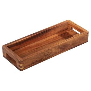 Plateau de service pour biscuits et snacks en acacia véritable, plateaux décoratifs pour restaurant et café, style français, plateau en acacia véritable fait main - Product Image 3