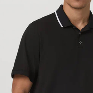 Comfortable Daily Wear Bulk Apparel Production Modern Turn <b>Down</b> Collar Tee For Men Factory Direct Premium Design Stretch Fabric - Product Image 3