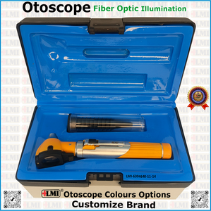Otoscopio Manual de Alta Calidad con Fibra Óptica Naranja, Juego de Instrumentos para Médicos, Precio de Venta Superior, Reutilizable y Ligero - Product Image 5