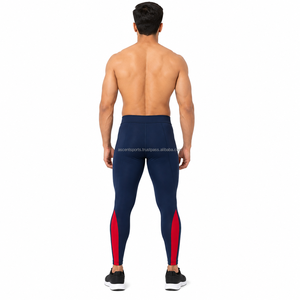 Leggings de compression pour hommes, pour l'entraînement, la course à pied, la gym, le fitness, les sports, vêtements de sport OEM ODM en gros, vêtements personnalisés - Product Image 2