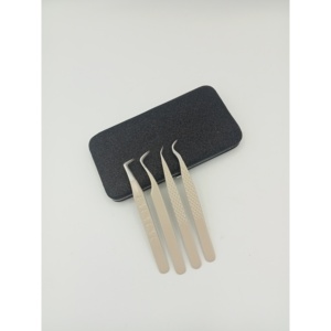 Pince à cils droite en acier inoxydable pour extensions de cils, outil professionnel d'extension de cils 88 - Product Image 1