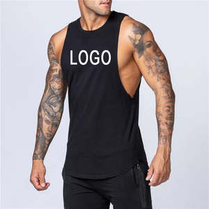 Camiseta sin mangas de algodón para hombre, informal, de verano, para gimnasio, entrenamiento físico, transpirable - Product Image 6