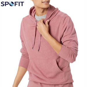 Sweat à capuche décontracté pour homme, best-seller, personnalisé, en tissu mélangé de coton doux, streetwear, coupe oversize, couleur unie - Product Image 2