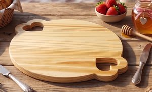 Planche à découper décorative en bois d'acacia et bambou pour servir la pizza et couper le fromage en cuisine (vente en gros) - Product Image 5