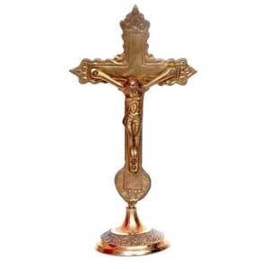 Crucifijo de Bendición del Obispo para la Iglesia Católica, Uso Religioso en Oraciones, Decoración Navideña para el Hogar, Crucifijo de Altar a Precio Económico - Product Image 1