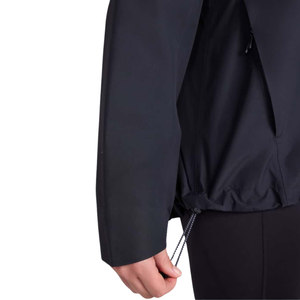 Chaqueta cortavientos con cremallera para mujer, con capucha y diseño de bolsillos laterales - Product Image 4