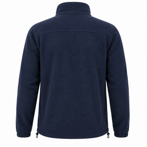 High Quality <b>Men</b> Fleece <b>Jacket</b> Full Zip Stand Up Collar Zipper Pockets Outdoor Soft Warm Outerwear Custom Polar Fleece <b>Jacket</b> - Product Image 2