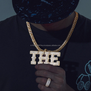 Personalizado elegante Spede Moissanite redondo personalizado nombre placa Iced Out colgante para raperos - Product Image 6