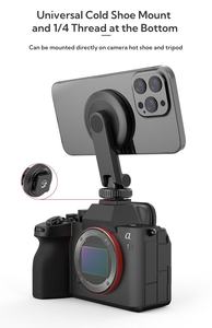 Soporte Magnético MagSafe para Teléfono con Montura para Trípode de 1/4'' y Zapata Fría, Soporte Ajustable para Smartphone para Foto y Video - Product Image 6