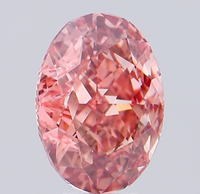 ROYAL GEMS, Diamante Cultivado en Laboratorio con Certificación IGI, Corte Ovalado Modificado Brillante de 7.01 CT, Color Rosa Intenso, Claridad VS1, Joyería