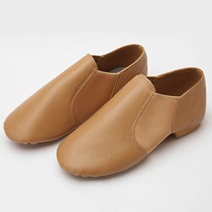 Zapatos de Jazz Profesionales Baifa Danzo con Suela Partida, Parte Superior de Cuero Genuino y Suela Elástica Color Bronceado, Zapatos de Baile Unisex para Mujer - Product Image 4