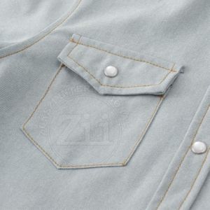 เสื้อผ้า FR คุณภาพดีที่สุด ผลิตตามสั่ง เสื้อเชิ้ตผ้าฝ้าย FR ทนไฟ เสื้อทำงานผ้าฝ้าย FR กันไฟ มาตรฐาน EN 1149 และ NFPA 2112 - Product Image 4