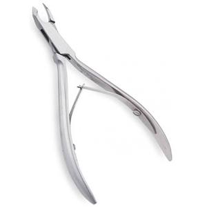 Pince à cuticules professionnelle noire avec ressort spiralé doré, lame tranchante en acier inoxydable, emballage en vrac, ouverture large, outil pour les ongles - Product Image 2