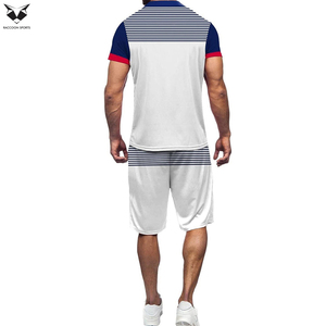 Conjunto de Camiseta de Manga Corta y Pantalones Cortos de Moda para Hombre, Producto de Tendencia 2026, Atuendo de Verano de 2 Piezas para Uso Casual - Product Image 3