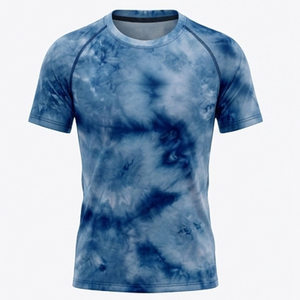 Camiseta Deportiva de Compresión Personalizada para Hombre, Ecológica, de Spandex/Poliéster, Corte Regular, Secado Rápido, para Gimnasio y Fitness, Manga Corta - Product Image 1