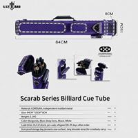 Tas Tongkat Biliar Vibrnat Scarab Diamond 3B4S Mewah, Tas Tongkat Biliar Keras, OEM ODM Tahan Air, Logo Merk, Grosir Tas Tongkat Biliar