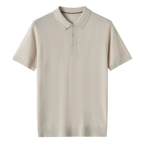 Polo pour homme 100 % coton de haute qualité, T-shirt à manches courtes avec col fin, style décontracté chic printemps/été, coupe oversize - Product Image 3